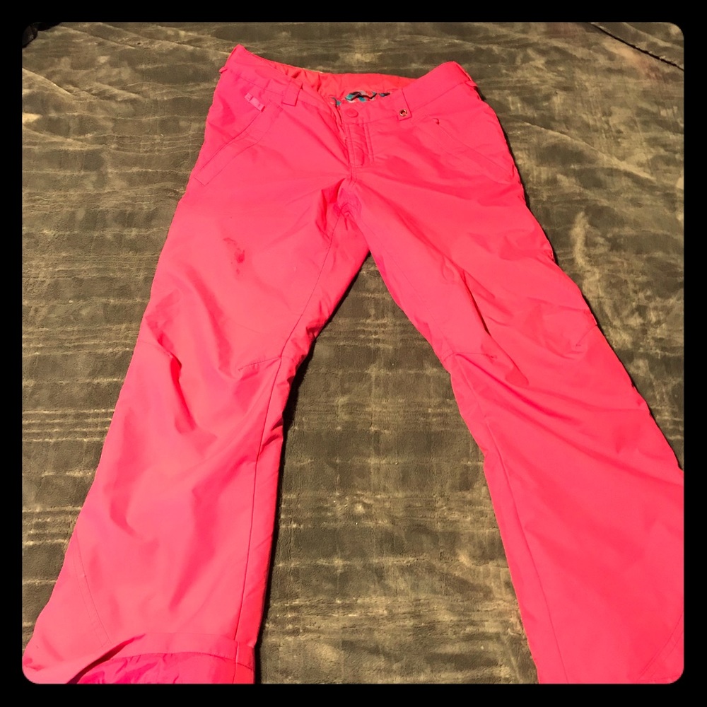EUC size adjustable Pink Burton snowboarding pants